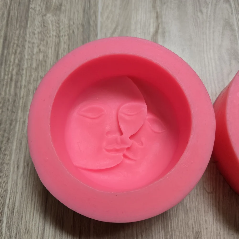 Celestial Sun Moon Silicone Mold Soap Making Resin Casting Candle Wax DIY Crafts